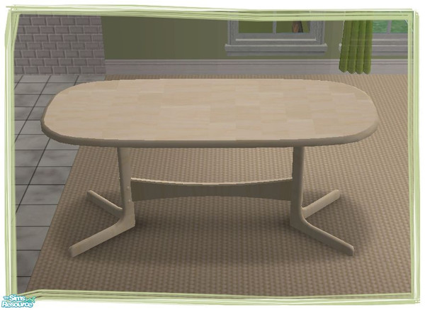 Sims 2 — Fusion Diningtable by Malitia — Part of "Fusion Kitchen & Dining Room" Set.