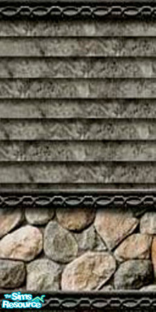 Sims 2 — ljk dark grey w stone by ljkane — dark grey siding w stone foundation