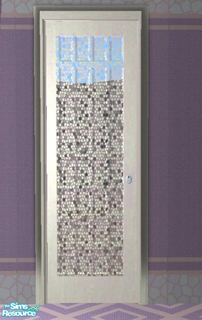 Sims 2 — Crystalline Door by Cloisonne — Semi transparent door.