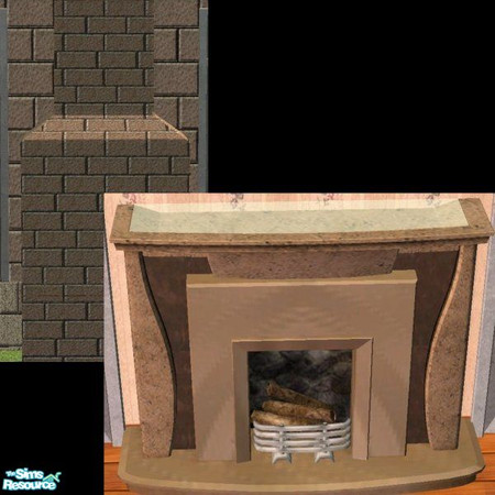 Sims 2 — Larnach Way of Wood Fireplace and Chimne by luvs10s — Fireplace and chimney used in Larnach Castle, my