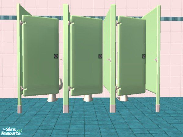 Sims 2 — Pastel Green Stall by luvs10s — The latest trend for Simconveniences. Pastels! TSRAA object.