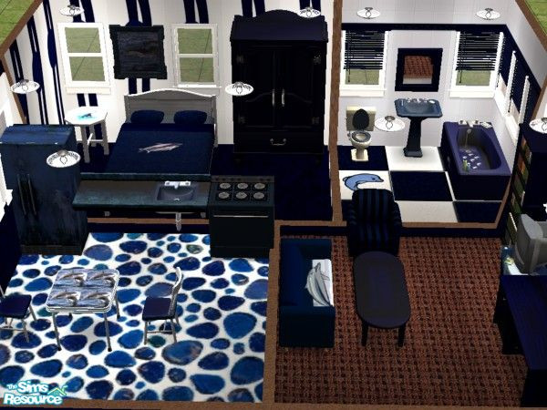 Sims 2 — Dolphin Add-On Set by NightRowan — Meant to be used in conjunction with my Navy Starter Collection, these are