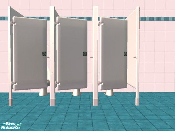 Sims 2 — White Toilet Stall by luvs10s — White toilet stall. TSRAA object.