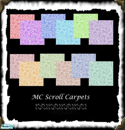 Sims 2 — MC Scroll Carpeting by mistresscris — Created by MistressCris.