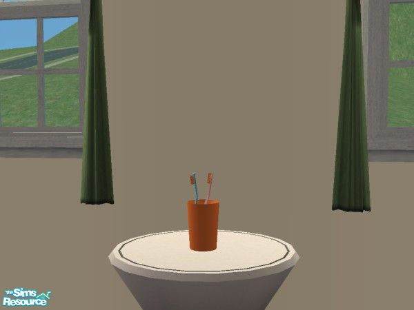 Sims 2 — Toothbrushes set - orange by Ktosiu111 — Thanks for MysticVelvet - mesh.