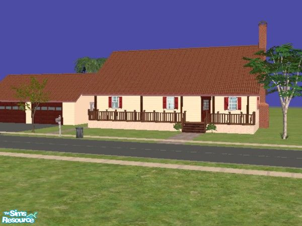 Sims 2 — Ridgemont by devoted2rusty — This home is built from an old Jim Walter\'s plan that came out of a magazine. I
