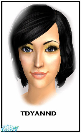 Sims 2 — Her Eyes - Eyeshadow Set - Golden by tdyannd — Captivate him (or her) with one of 5 eyeshadow colors in a set!