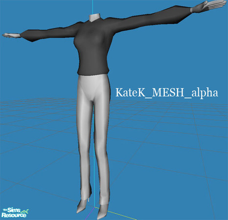Sims 2 — KateK_MESH_alpha by K@ — My first MESH with alpha blouse. Enjoy!