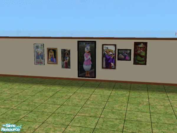 Sims 2 — Disney painting set 4 by paterdave2 — This is the 4th painting set of Disney caracters you can see in Disneyland