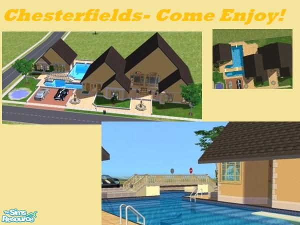 Sims 2 — Chesterfields by Zumaria — This medium 5x3 lot home is bright and spacious! With separate mother-in-law apt with