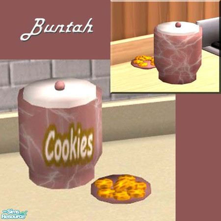 Sims 2 — Marble Cookie Jar by buntah — This requires the mesh file in this set.