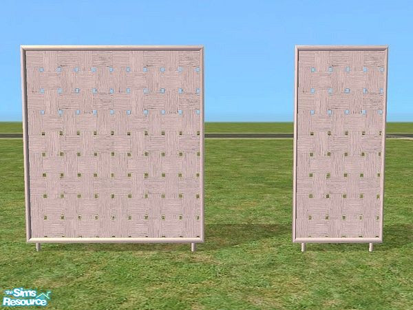 Sims 2 — Garden Privacy Screens by Bitzybus — *recolor* Screens to make the garden a little more private for your sims.
