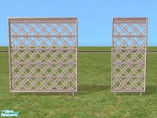 Sims 2 — Garden Privacy Screens by Bitzybus — *recolor* Screens to make the garden a little more private for your sims.