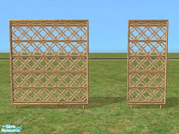 Sims 2 — Garden Privacy Screens by Bitzybus — *recolor* Screens to make the garden a little more private for your sims.