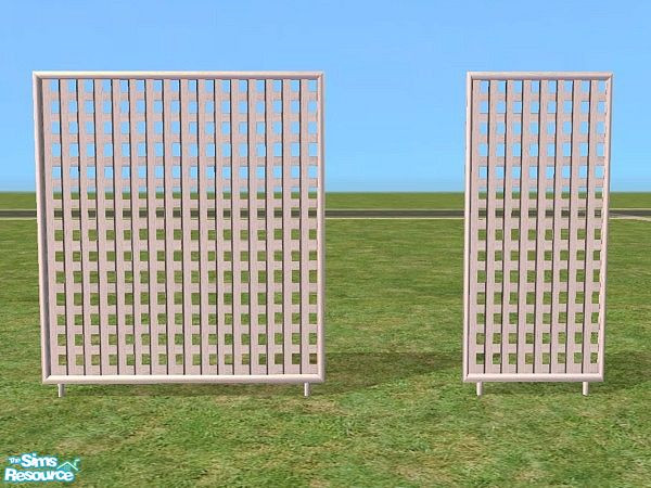 Sims 2 — Garden Privacy Screens by Bitzybus — *recolor* Screens to make the garden a little more private for your sims.