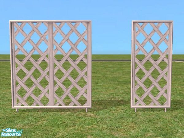 Sims 2 — Garden Privacy Screens by Bitzybus — *recolor* Screens to make the garden a little more private for your sims.