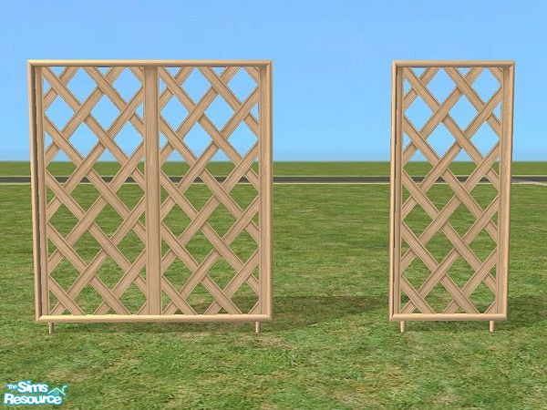 Sims 2 — Garden Privacy Screens by Bitzybus — *recolor* Screens to make the garden a little more private for your sims.