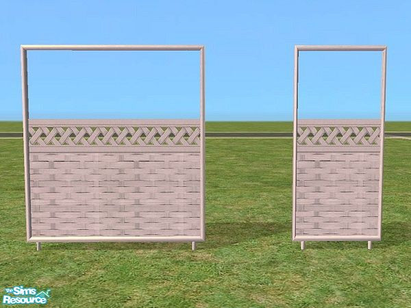 Sims 2 — Garden Privacy Screens by Bitzybus — *recolor* Screens to make the garden a little more private for your sims.