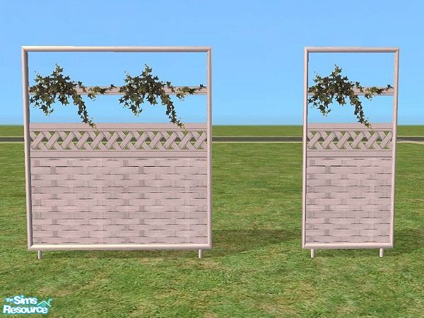 Sims 2 — Garden Privacy Screens by Bitzybus — *recolor* Screens to make the garden a little more private for your sims.