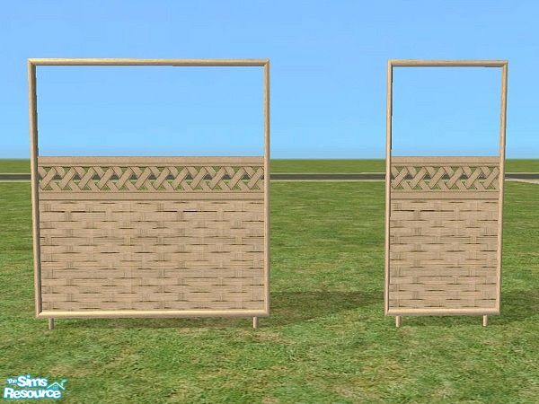 Sims 2 — Garden Privacy Screens by Bitzybus — *recolor* Screens to make the garden a little more private for your sims.