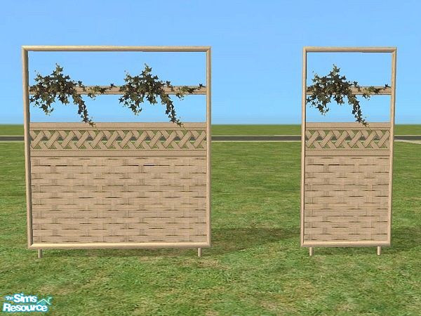 Sims 2 — Garden Privacy Screens by Bitzybus — *recolor* Screens to make the garden a little more private for your sims.