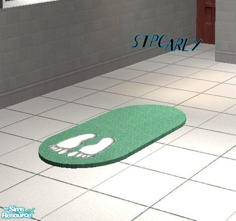 Sims 2 — Mint Tiled Basic Bath Rug by STP Carly — Mint tiled basic bath for that basic bath with colors. You MUST