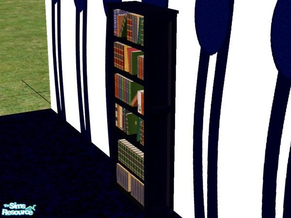 Sims 2 — Navy Bookcase by NightRowan — Part of the Navy Starter Collection, a set of all the essential ingredients for a