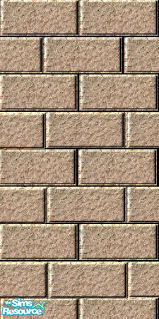 Sims 2 — Larnach Block by luvs10s — Brick wall used in Larnach castle, a submission for the Famous Landmark competition.