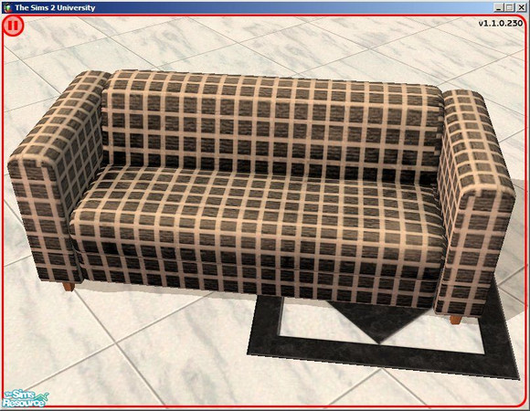 Sims 2 — 21 Satinistics Loveseats - Judicious Jut by dddrake — The latest addition to my set is the Satinistics Loveseat.