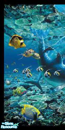 Sims 2 — The Dolphin Mural by EarthGoddess54 — 1 of 3. Enjoy!