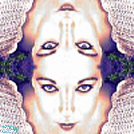 Sims 2 — Mirrored imagination by pixielusion — Optical illusion carpet for the eclectic sim.