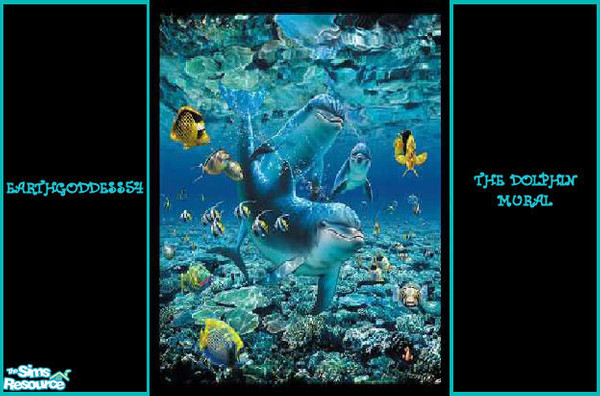 Sims 2 — The Dolphin Mural by EarthGoddess54 — Enjoy!