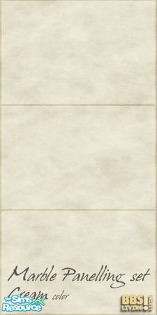 Sims 2 — Marble Panelling, Cream by BetterbeSim — Perfect for any bathroom, but also great for your modern interiors. By