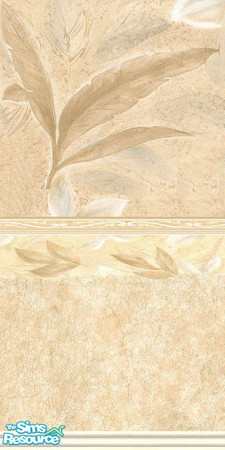 Sims 2 — Leaf_B by Astarta — Painted leafes wallcovering in three different colors.