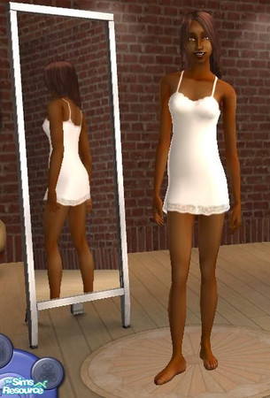 Sims 2 — White Ladies Teddy by Iceman721 — A pearly white teddy for the ladies.
