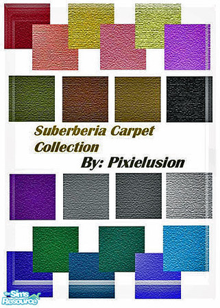 Sims 2 — Suberberia carpet collection by pixielusion — Berber carpet for your sims suburban lifestyle.