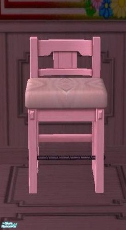 Sims 2 — Hello Kitty Flowers Set Living Room - High Chair Pink by Bury me deep inside your heart — 
