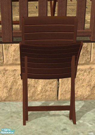 Sims 2 — PB Bali Outdoor Dining - Chair leaning on Wall by ShinoKCR — 