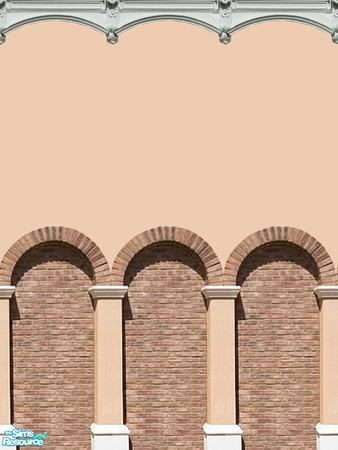 Sims 2 — Brick & Stucco Set by Halfcreek — reated by Halfcreek