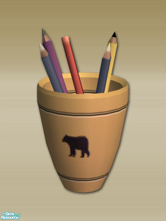 Sims 2 — Mt Lodge Series - Pencil Pot - Mesh by Shakeshaft — Part of a set of extras for the Mt Lodge Series, set