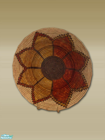 Sims 2 — Mt Lodge Series - Basket Weave Plate - Mesh by Shakeshaft — Part of a set of extras for the Mt Lodge Series, set