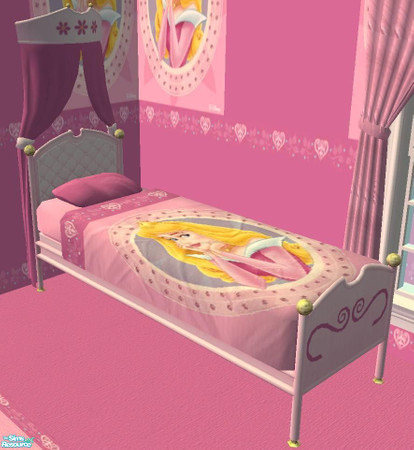 Sims 2 — Disney Princess Set 2 Sleeping Beauty  - Aurora Bed by aaaaaaac — 