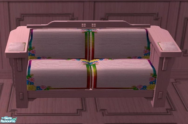 Sims 2 — Hello Kitty Flowers Set Living Room - Flowers Sofa II by Bury me deep inside your heart — 