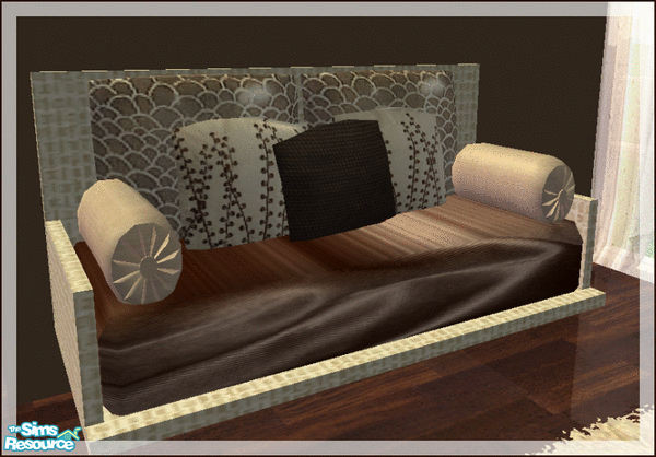 Sims 2 — Romantica Bedroom in cream - hanging sofa by kibanahnah — Recolor of my first mesh set! i hope you will like