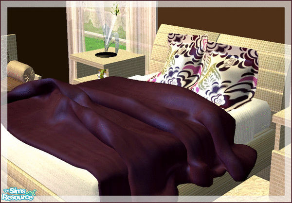 Sims 2 — Romantica Bedroom in cream - soft cushions and blanket RC 2 by kibanahnah — Recolor of my first mesh set! i hope