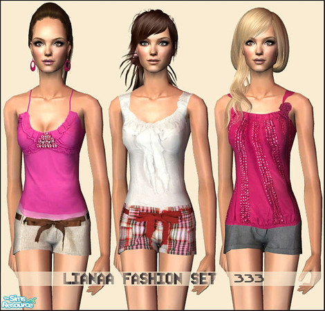 Sims 2 — Set 333 Fashion by Lianaa by Lianaa — Set 333 Fashion by Lianaa - 3 summer outfits