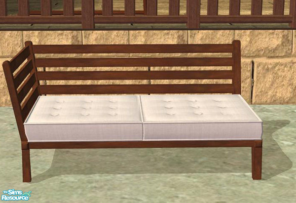 Sims 2 — PB Bali Outdoor Seating - Loveseat left side by ShinoKCR — You will need an Invisible Block (uploaded in the