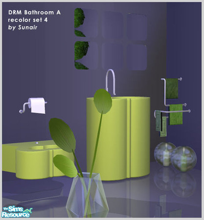 Sims 2 — DRM Bathroom A - Recolor set 4 by Sunair — DRM Bathroom A - Recolor set 4 (nature)