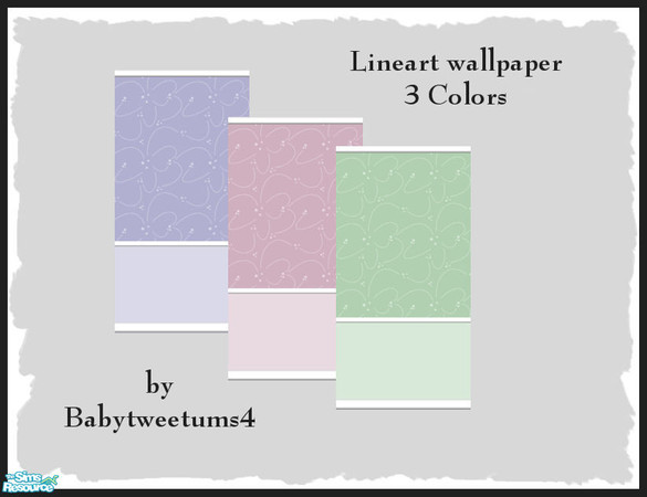 Sims 2 — Lineart Wallpaper by babytweetums4 — Not too dark and not too light. Simple yet kind of classy. Three colors