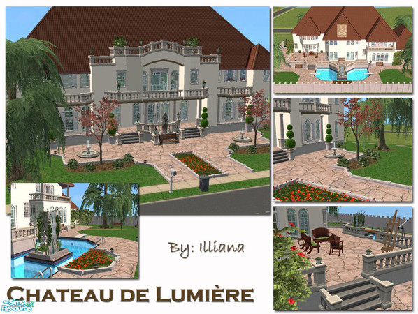 Sims 2 —  by Illiana — This beautiful fully furnished home on a 4x4 lot is ready to move into and entertain in. 5 beds, 4